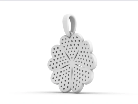 Clover pendant model 872 3D Print Model
