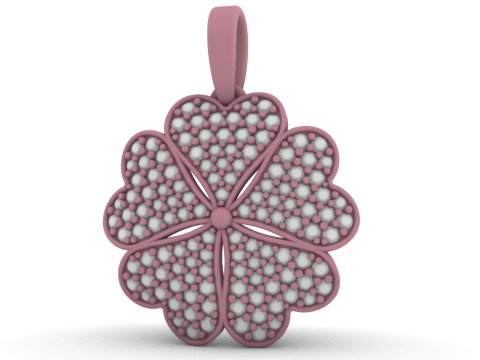 Clover pendant model 872 Model do druku 3D