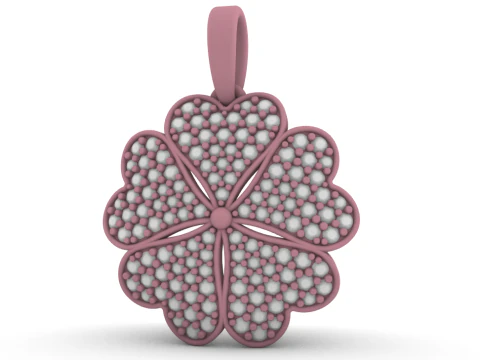 Clover pendant model 872 3D Print Model