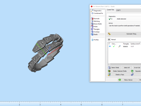 Wedding ring model 871 Model Cetak 3D