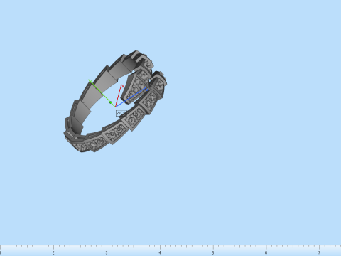 Wedding ring model 871 Model Cetak 3D