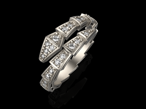 Wedding ring model 871 Model Cetak 3D