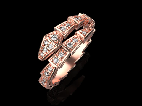 Wedding ring model 871 3D Print Model
