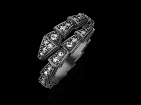 Wedding ring model 871 Model Cetak 3D