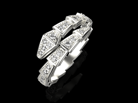 Wedding ring model 871 Model Cetak 3D
