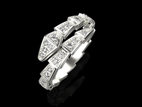 Wedding ring model 871 3D Print Model
