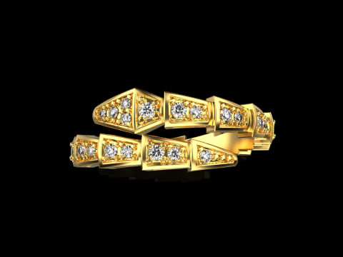 Wedding ring model 871 Model Cetak 3D