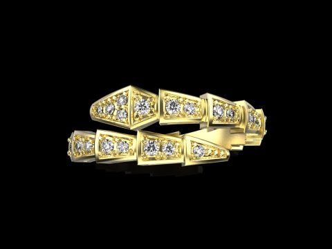 Wedding ring model 871 Model Cetak 3D