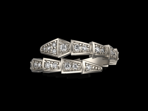 Wedding ring model 871 Model Cetak 3D