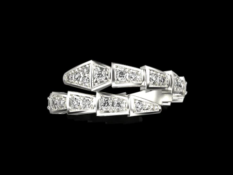 Wedding ring model 871 3D Print Model