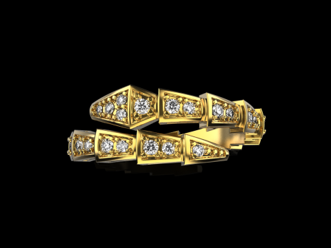Wedding ring model 871 Model Cetak 3D