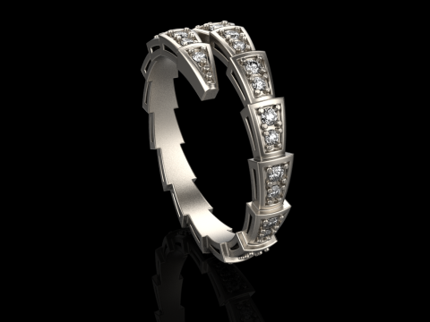 Wedding ring model 871 Model Cetak 3D