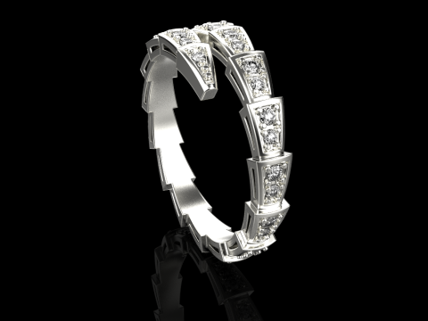 Wedding ring model 871 Model Cetak 3D