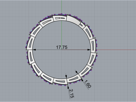 Wedding ring model 871 Model Cetak 3D