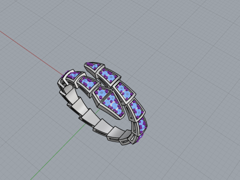 Wedding ring model 871 Model Cetak 3D
