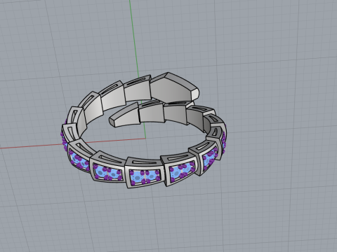 Wedding ring model 871 Model Cetak 3D