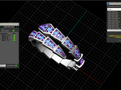 Wedding ring model 870 3D Принт Модель
