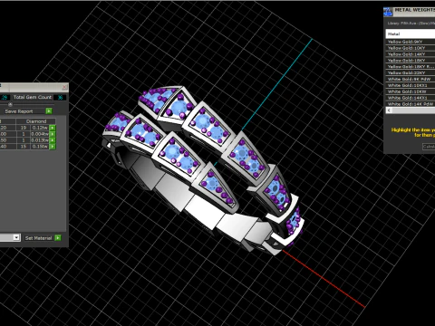 Wedding ring model 870 3D Print Model