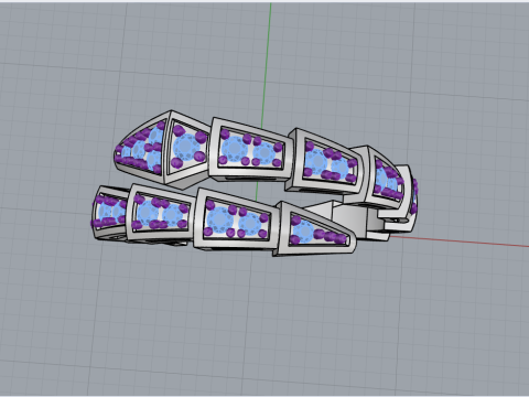 Wedding ring model 870 3D Принт Модель