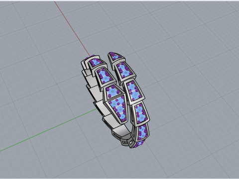 Wedding ring model 870 3D Принт Модель