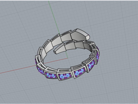 Wedding ring model 870 3D Принт Модель