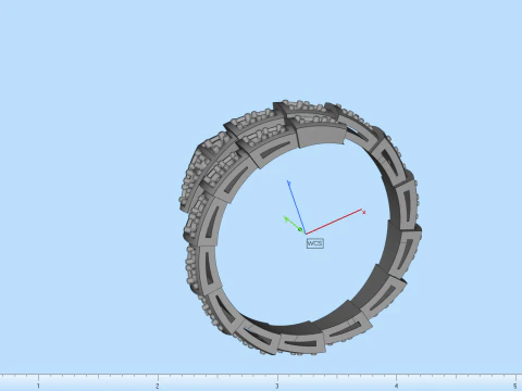 Wedding ring model 870 3D Print Model