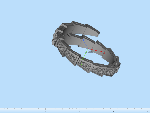Wedding ring model 870 3D Принт Модель