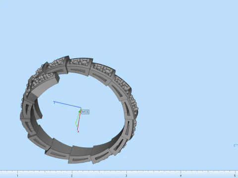 Wedding ring model 870 3D Print Model