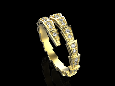 Wedding ring model 870 3D Принт Модель