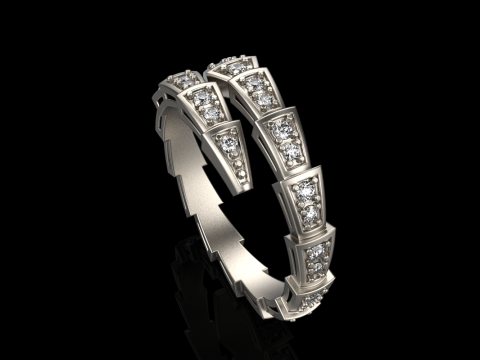 Wedding ring model 870 3D Принт Модель
