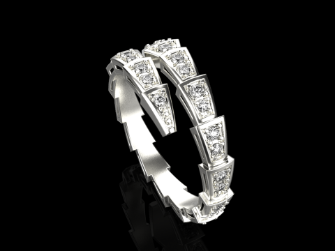 Wedding ring model 870 3D Принт Модель