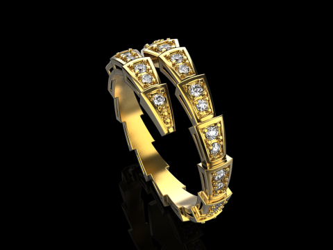 Wedding ring model 870 3D Принт Модель