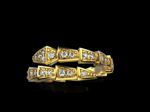 Wedding ring model 870 3D Принт Модель