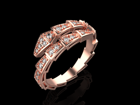 Wedding ring model 870 3D Принт Модель