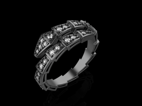 Wedding ring model 870 3D Принт Модель