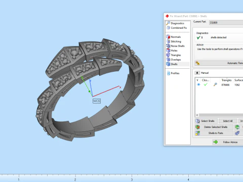 Serpenti ring model 869 3D Print Model