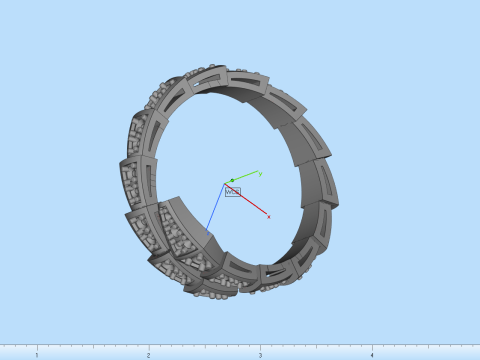 Serpenti ring model 869 3D Принт Модель