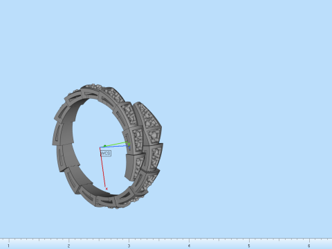 Serpenti ring model 869 3D Принт Модель