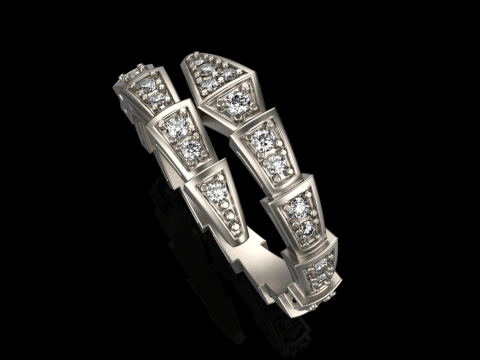 Serpenti ring model 869 3D Принт Модель