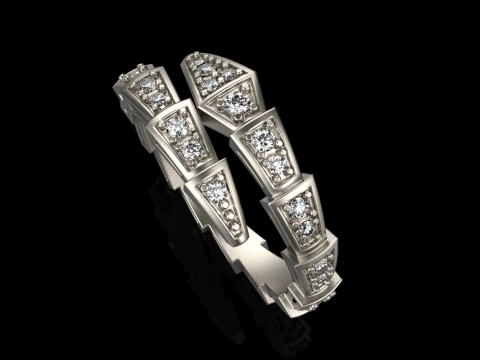 Serpenti ring model 869 3D Print Model