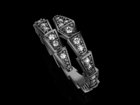 Serpenti ring model 869 3D Принт Модель