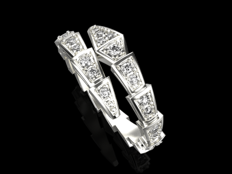 Serpenti ring model 869 3D Принт Модель
