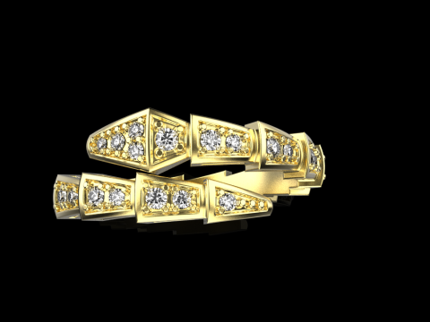Serpenti ring model 869 3D Принт Модель