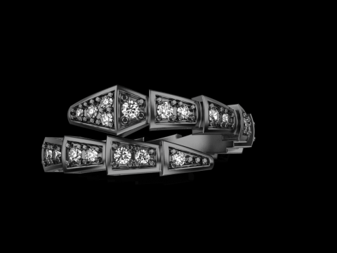 Serpenti ring model 869 3D Принт Модель