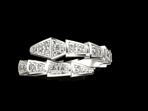 Serpenti ring model 869 3D Принт Модель
