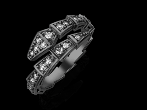 Serpenti ring model 869 3D Принт Модель