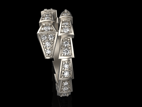 Serpenti ring model 869 3D Принт Модель