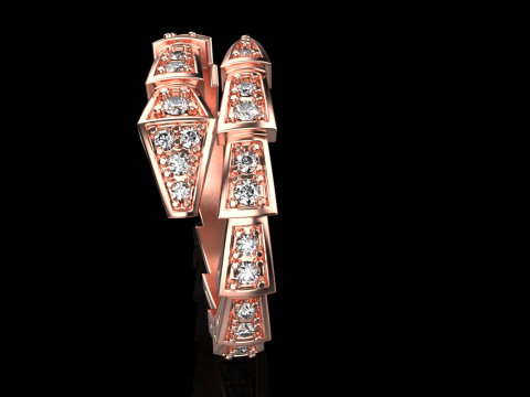 Serpenti ring model 869 3D Принт Модель