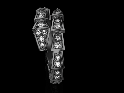 Serpenti ring model 869 3D Принт Модель
