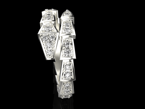 Serpenti ring model 869 3D Принт Модель